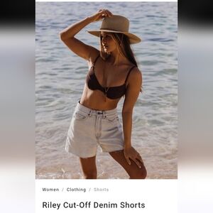Billabong Riley Cut-Off Denim Shorts NWT Sz 24